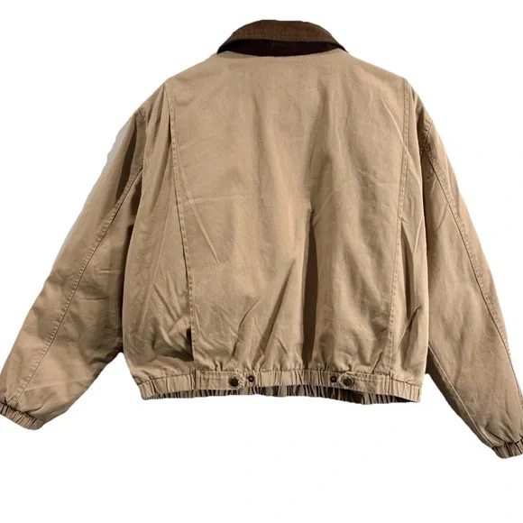 Cropped Utility Jacket Spring Casual XL Cottagecore - Picture 2 of 8